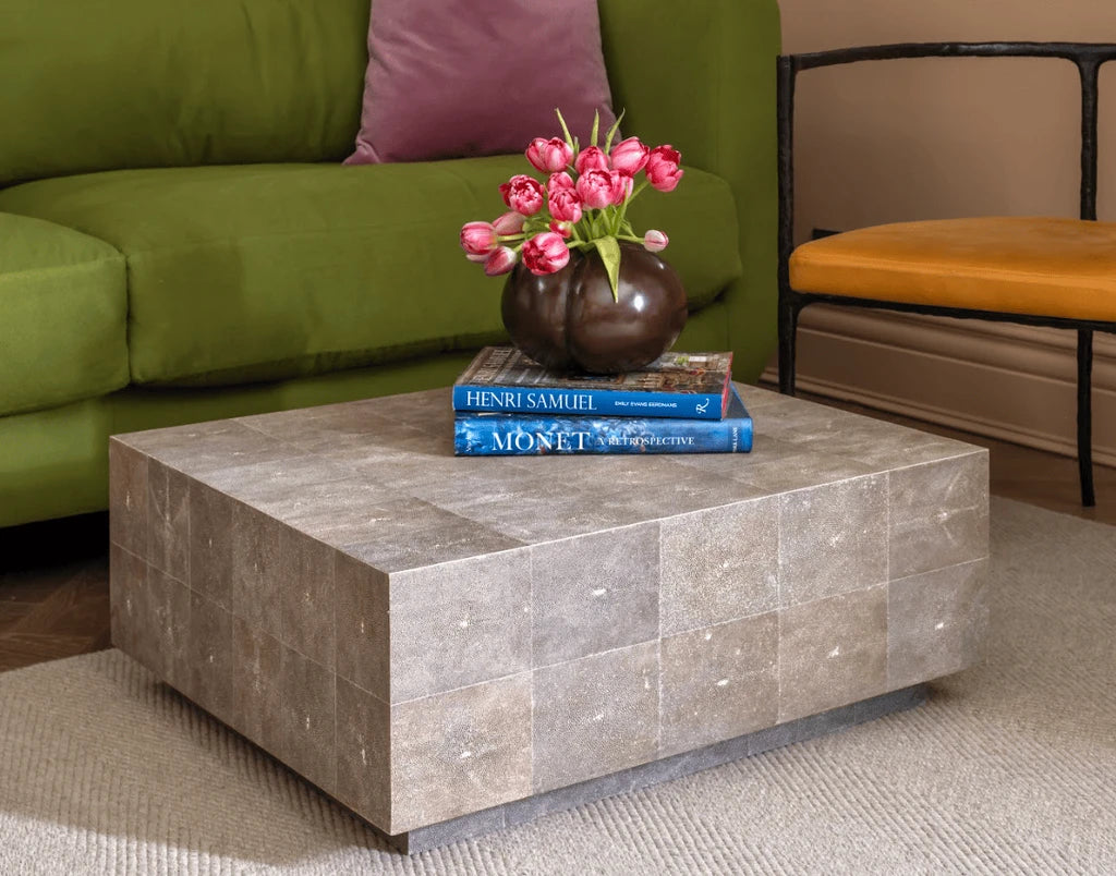 Block Shagreen Coffee Table