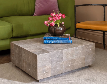 Block Shagreen Coffee Table