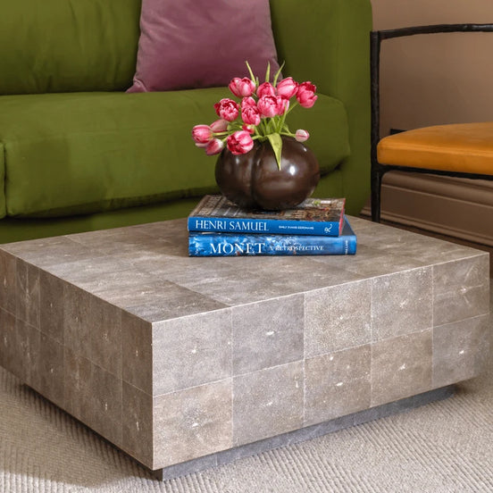 Block Shagreen Coffee Table