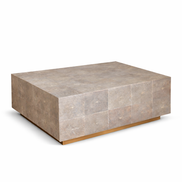Block Shagreen Coffee Table