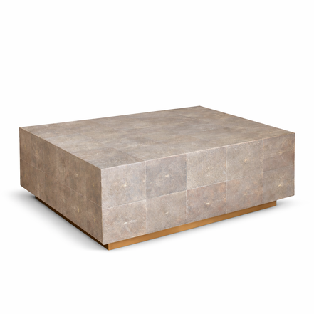 Block Shagreen Coffee Table