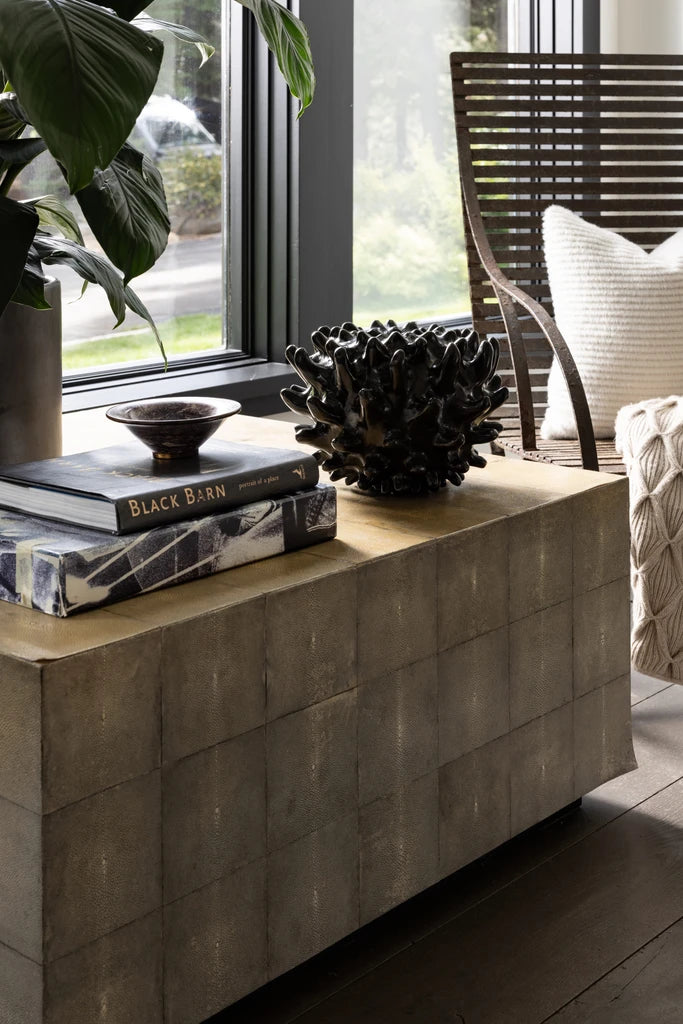 Block Shagreen Coffee Table