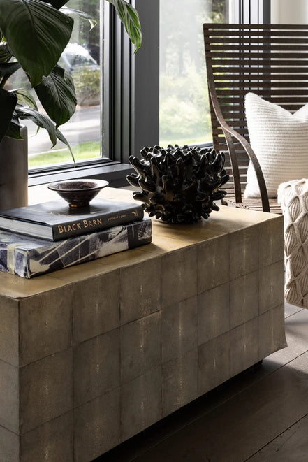 Block Shagreen Coffee Table