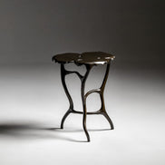 Dali Side Table by Noto Atelier, dark verdigris bronze