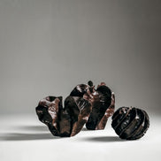 Hana Vase by Noto Atelier, antique bronze