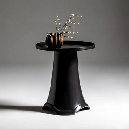 Ming Side Table by Noto Atelier, dark bronze