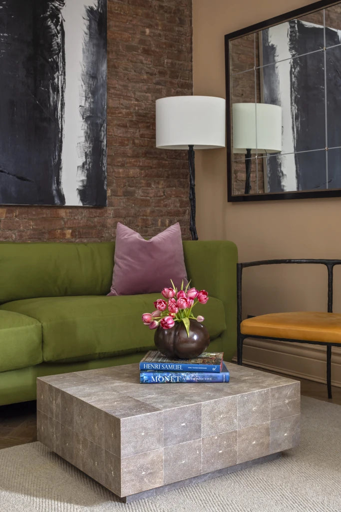 Block Shagreen Coffee Table