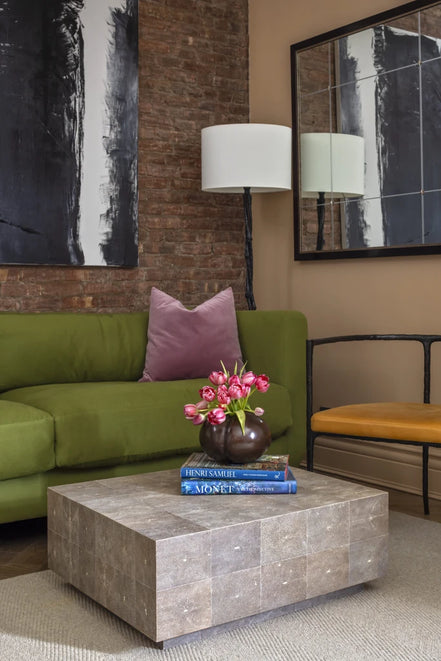 Block Shagreen Coffee Table
